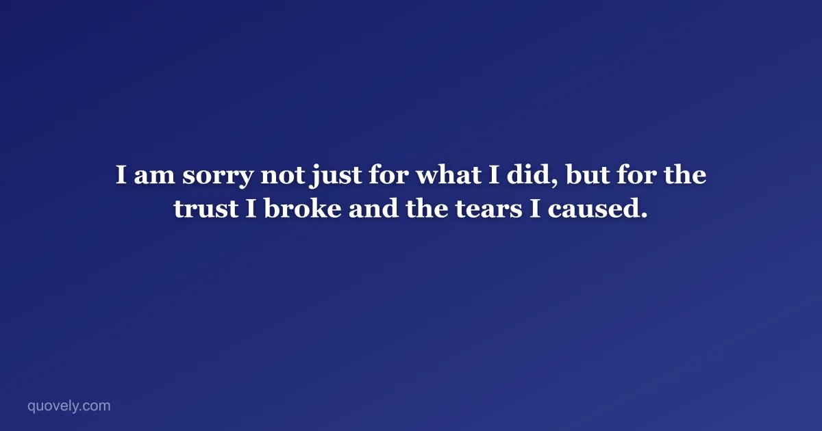 I am sorry not just for what I did, but for the trust I broke and the tears I caused. — Apology message from Quovely
